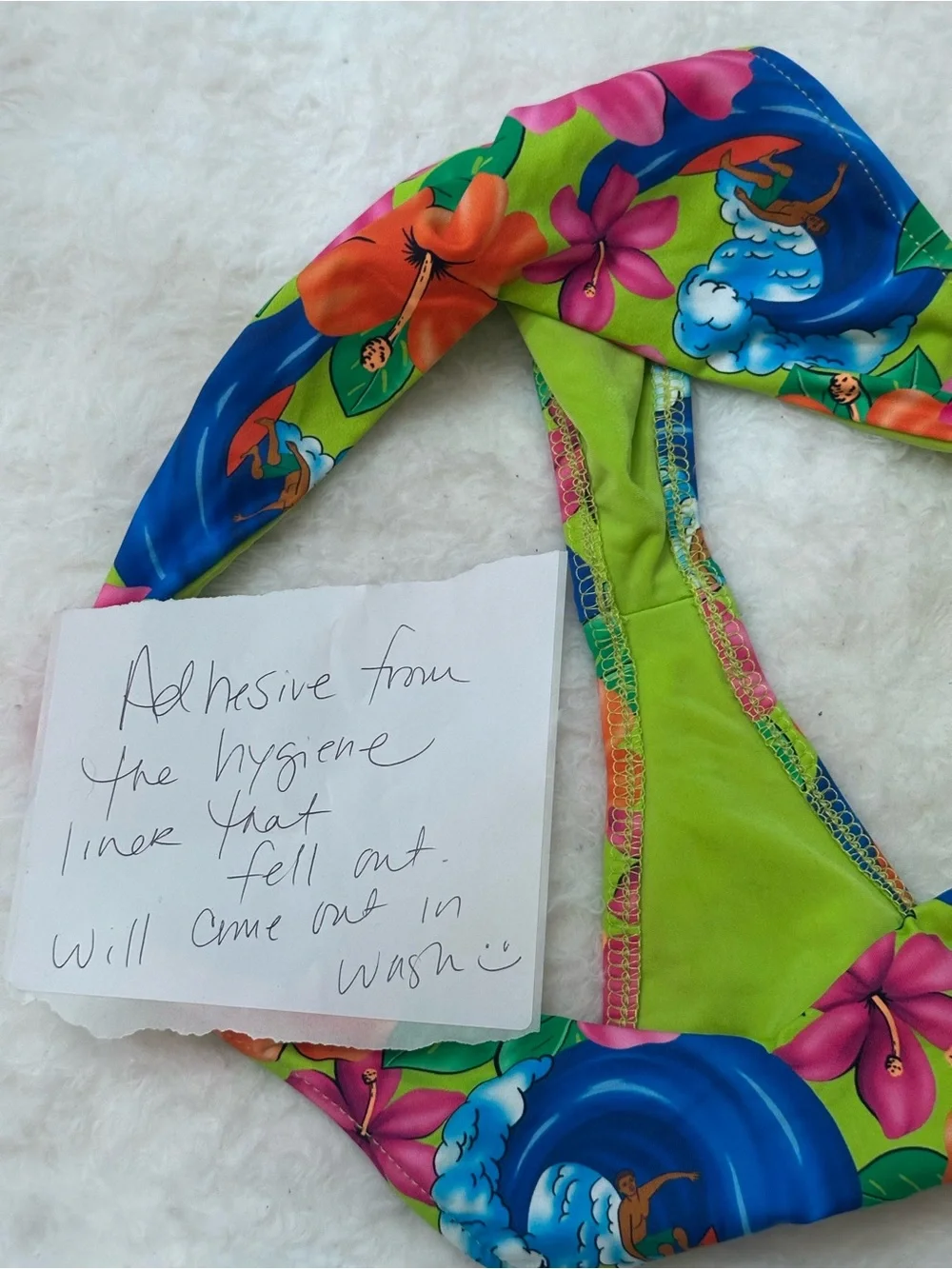 New! Frankie's Bikinis neon surfer Floral High-Cut Bikini Bottom XS 39321